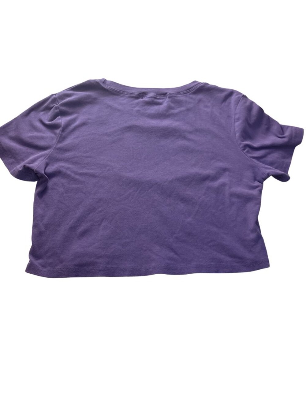 Cider “Cherry Baby” Purple Graphic Baby Tee Crop Top Size Large - Picture 4 of 5